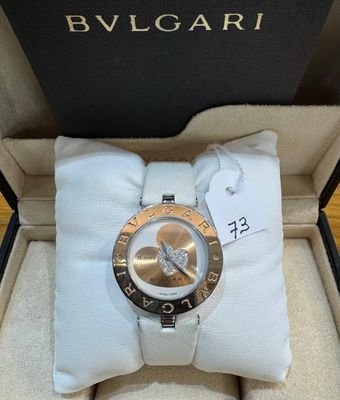 Montre or et acier, signée - BVLGARI - B.