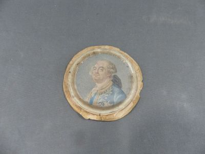 tableau représentant le portrait d'un homme vêtu d'une robe bleue