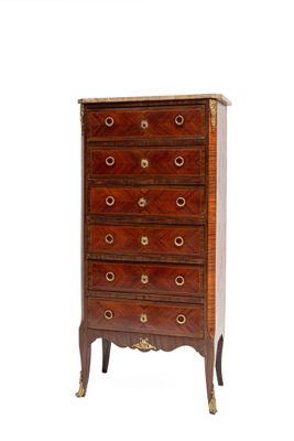 an image of a chest of drawers on a white background