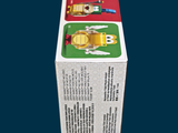 a box of toothpaste that has a picture of a man on it