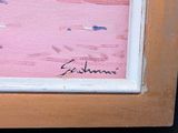 an image of a painting of a person on a surfboard in the water