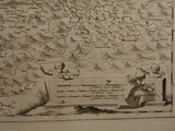 a drawing of a map of the world on a wall