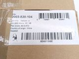 a box with a barcode on it sitting on a table