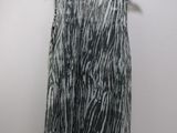 black and white tie dye tank top on a hanger