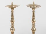 paire de chandeliers anciens en laiton