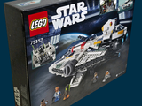 a box with a lego star wars set inside of it