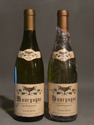 deux bouteilles de vin posées l'une à côté de l'autre sur une table