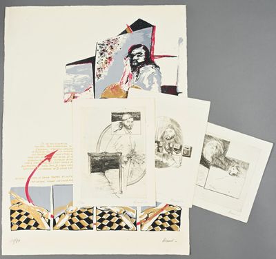 une photo montrant un collage de dessins posé sur une table