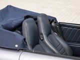 an image of a convertible car with a bag in the back seat