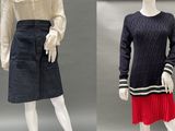 two mannequins dressed in different styles of clothing on mannequins