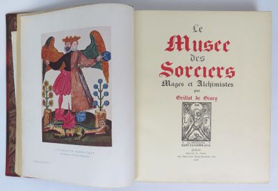 un livre ouvert sur lequel figure l'image d'une femme tenant un oiseau