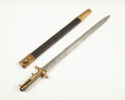 une image représentant un couteau et une épée sur un fond blanc