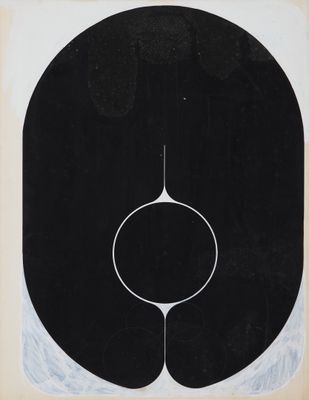 une image représentant un dessin en noir et blanc d'un cercle