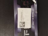 a card with a qr code on it on a table