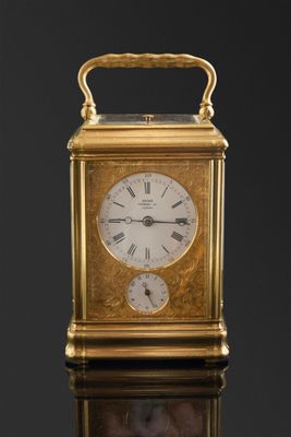 Pendulette de voyage à petite sonnerie, répétition à la dema…