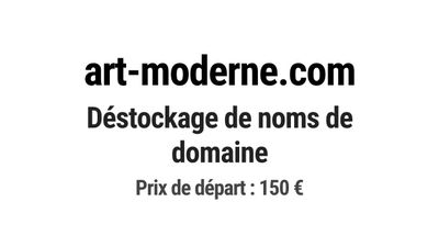 Nom de domaine art-moderne.com.