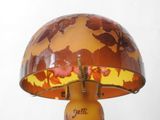 a lamp that is sitting on top of a table
