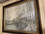 a picture of a painting hanging on the wall