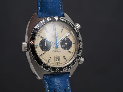 HEUER Autavia "Jo Siffert" réf. 1163 Montre chronographe bra… - Photo 1