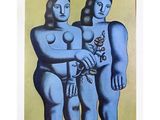 une image représentant un tableau où l'on voit deux femmes et un homme tenant une rose