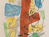 an image of a painting of a group of people in different colors