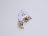 an image of a pair of gold and diamond earrings with a price tag