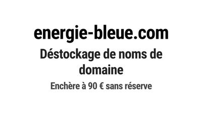 Nom de domaine energie-bleue.com.