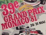 une image d'une affiche du Grand Prix de Monaco de 1981