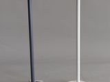 two lamps that are sitting on a table