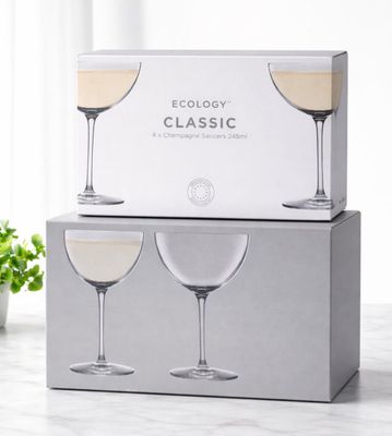 Lot de 5 boîtes de verre à vin