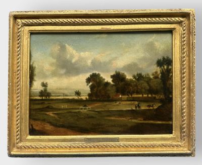 Alexander NASMYTH (1758-1840) Paysage de campagne animé de p…