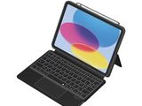 une image représentant un ordinateur portable sur lequel est posé un clavier