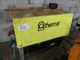 a yellow box with a sign on it sitting in a room