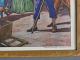 a picture of a painting of a man holding a flag