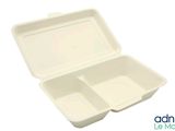 an image of a white take out container on a white background