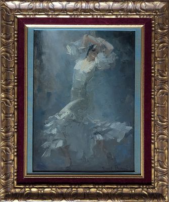 Paul BAZE (1901-1985) Portrait présumé de la danseuse Carmen…