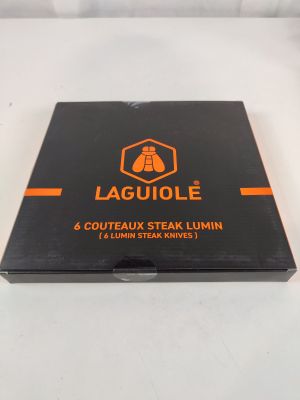 the box is black and orange with a logo on it