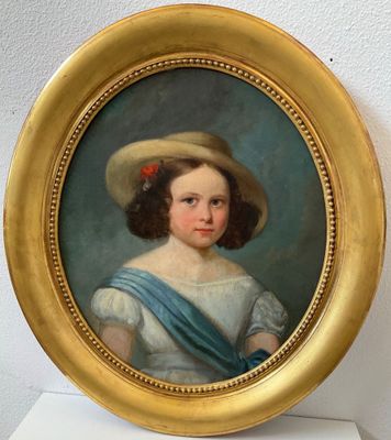 Ecole française, première moitié du 19ème, portrait en ovale…