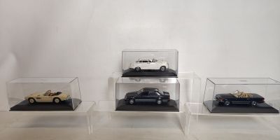 MINICHAMPS : Lot de 4 miniatures en boîte, pas de surboîte, …