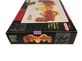 a pizza box with a picture of a dragon on it