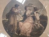 une image représentant une photo d'un tableau représentant une femme et deux autres femmes