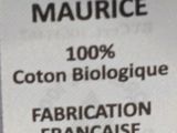 the label on the back of a bottle of fabric