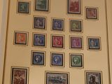 a picture of a picture of a collection of stamps on display