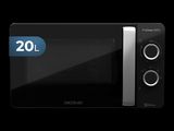 an image of a microwave oven with the door open