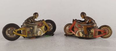 Allemagne, Kellerman, CKO , jouets mécaniques Deux motos en …