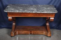 Console d’époque Empire en acajou et marbre gris Sainte-Anne (photo 2)