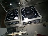 two burners that are on top of a stove