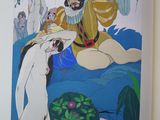a picture of a painting on the wall of a room