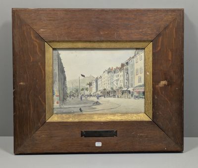 Alain De MERIONEC (XXe). Une rue de Clermont Ferrand.