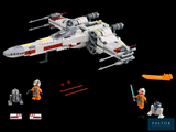 a lego star wars set with a lego millennium fighter and a lego millennium fighter